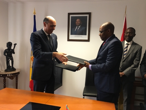 Andorra i Moçambic signen l’establiment de relacions diplomàtiques