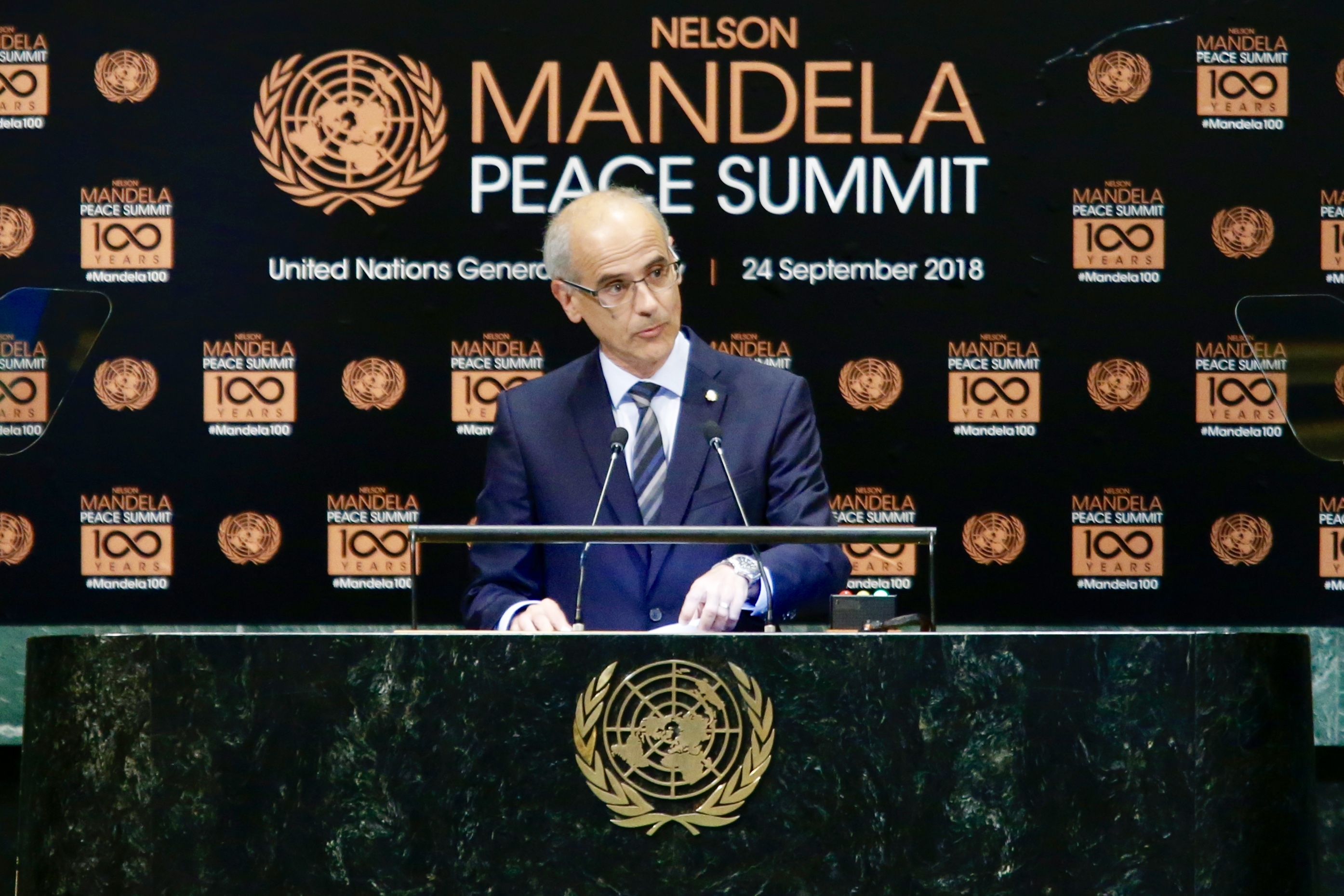 Martí defensa el valors de la democràcia a la Cimera de la Pau Nelson Mandela