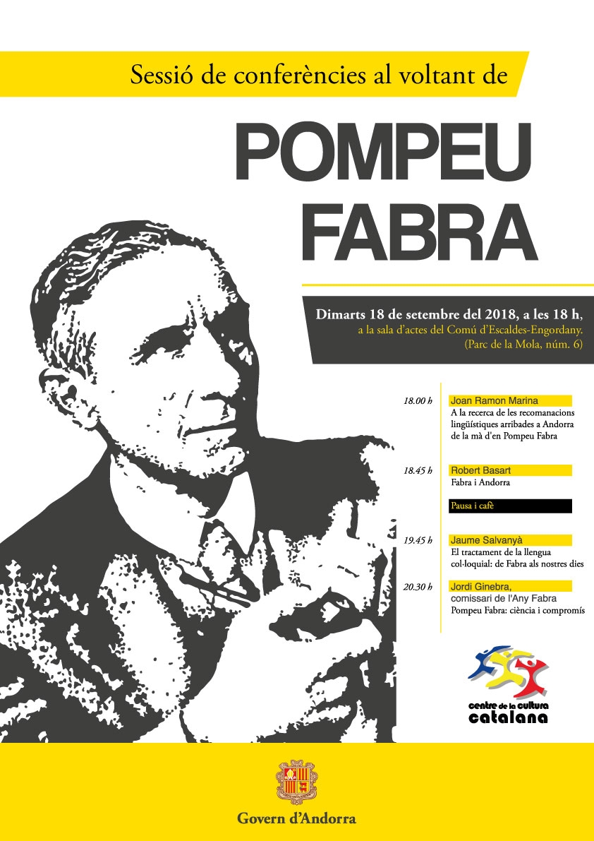 S'organitza una sessió de conferències sobre Pompeu Fabra