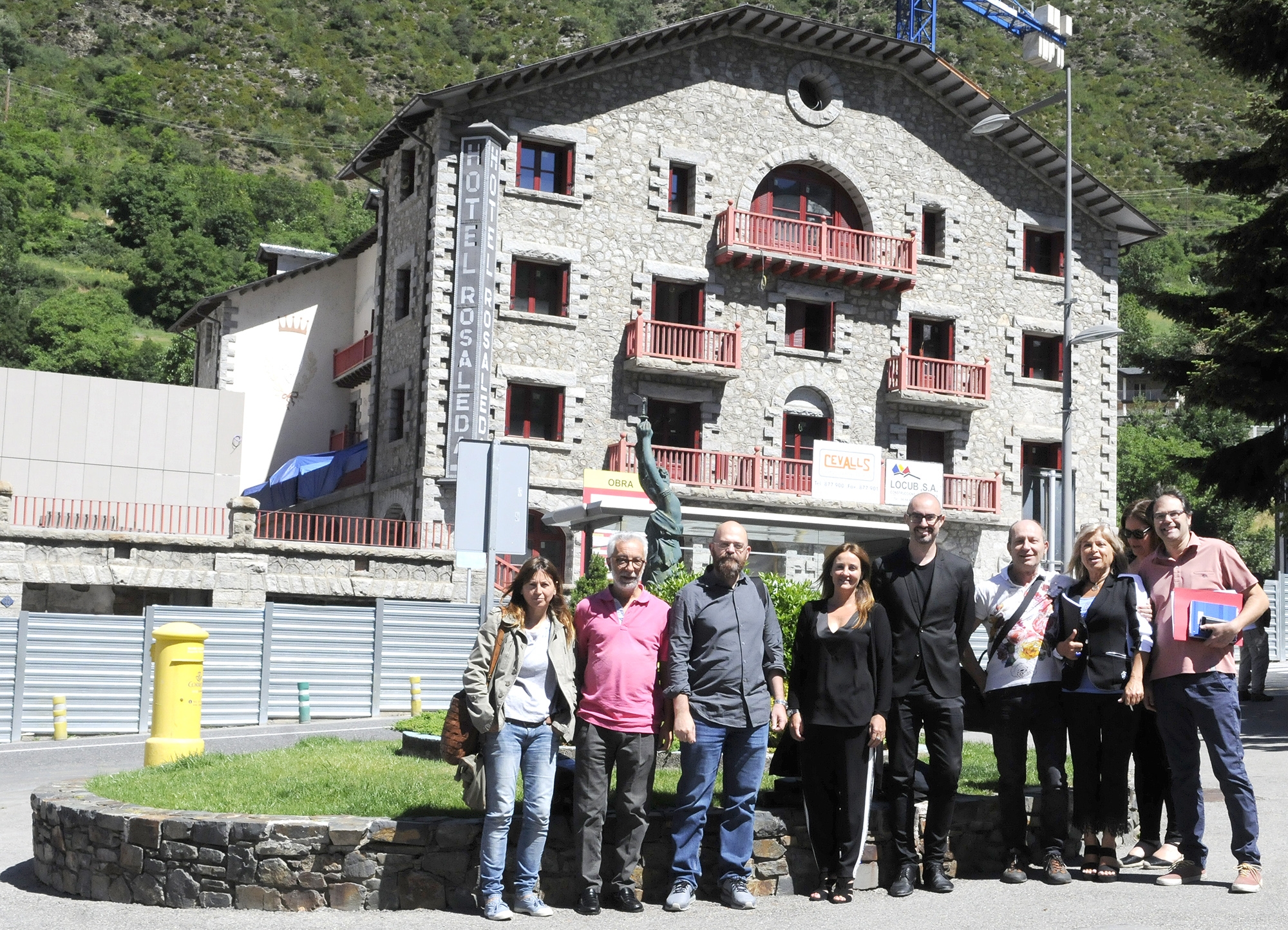 El Consell Assessor del Patrimoni visita les obres de l’Hotel Rosaleda