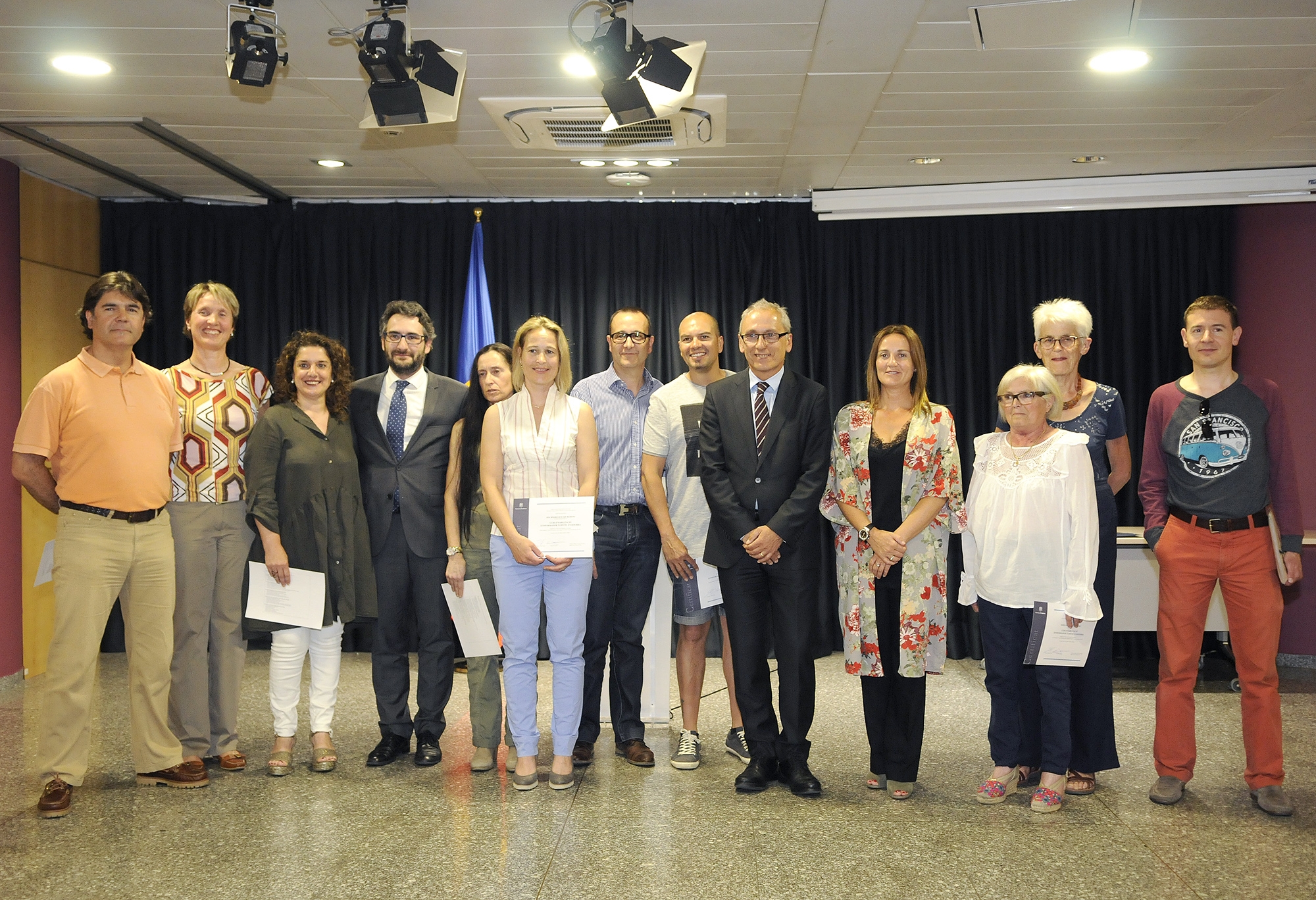 Es lliuren els diplomes del 1r curs d'habilitació d'Informador turístic