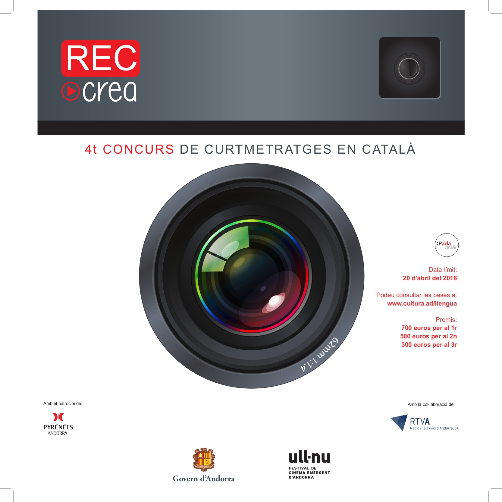 El quart Concurs de curtmetratges RECcrea rep 22 originals