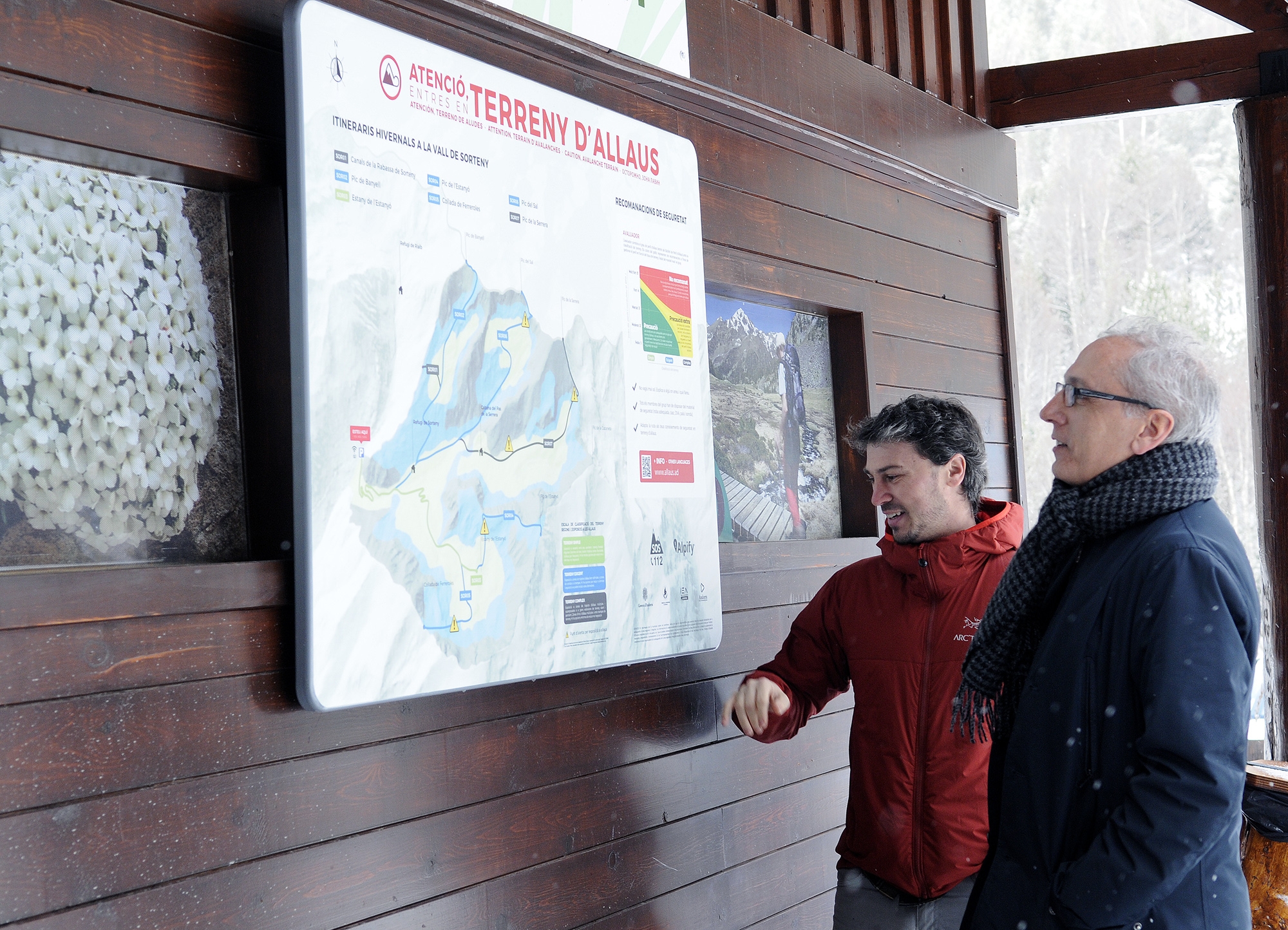 Panells informatius indicaran el risc d’allaus per zones a l’inici de tots els recorreguts d’esquí de muntanya del Principat