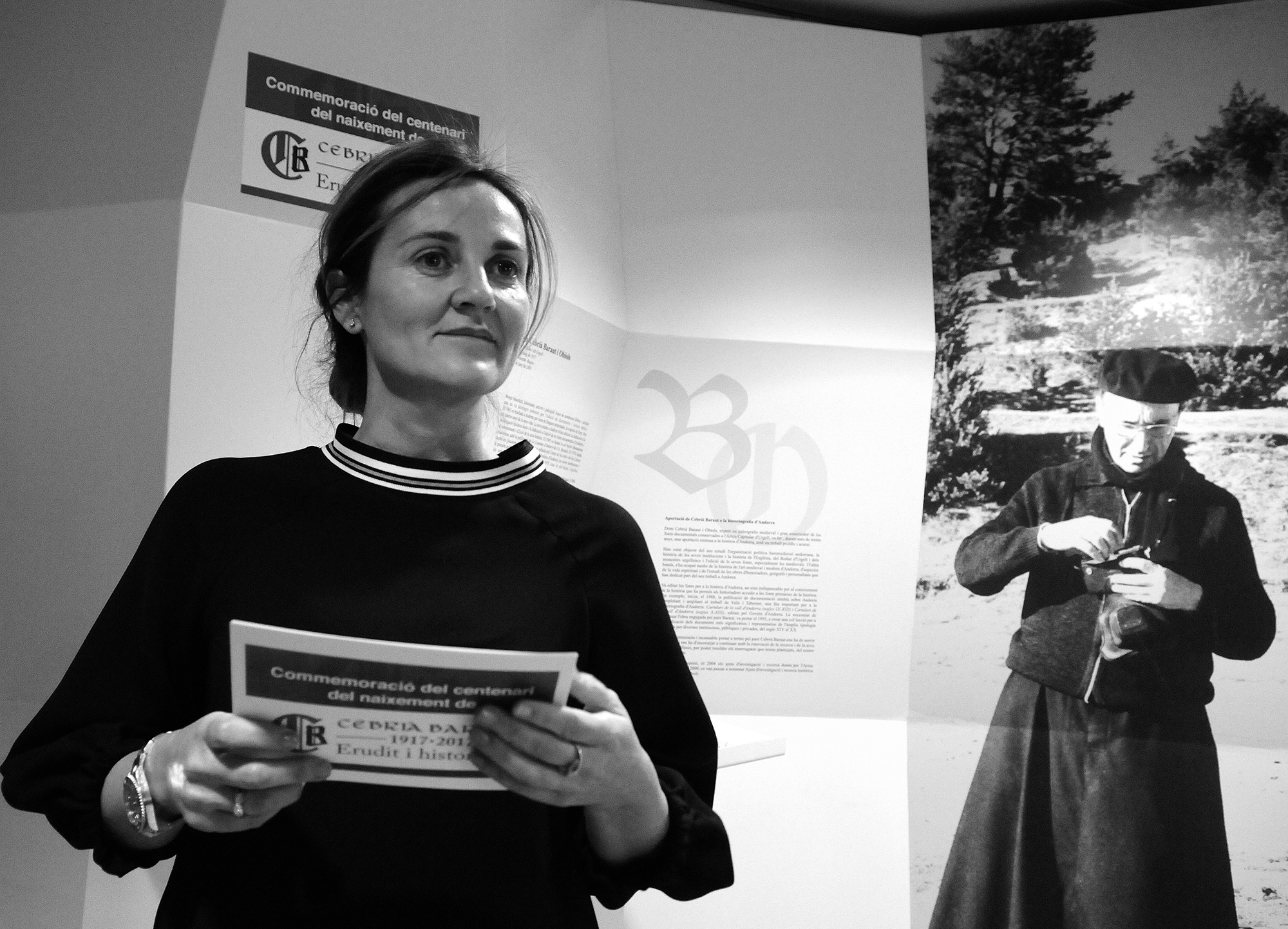 Cultura homenatja l'historiador Cebrià Baraut i Obiols amb una mostra al vestíbul de l'edifici Administratiu del Govern