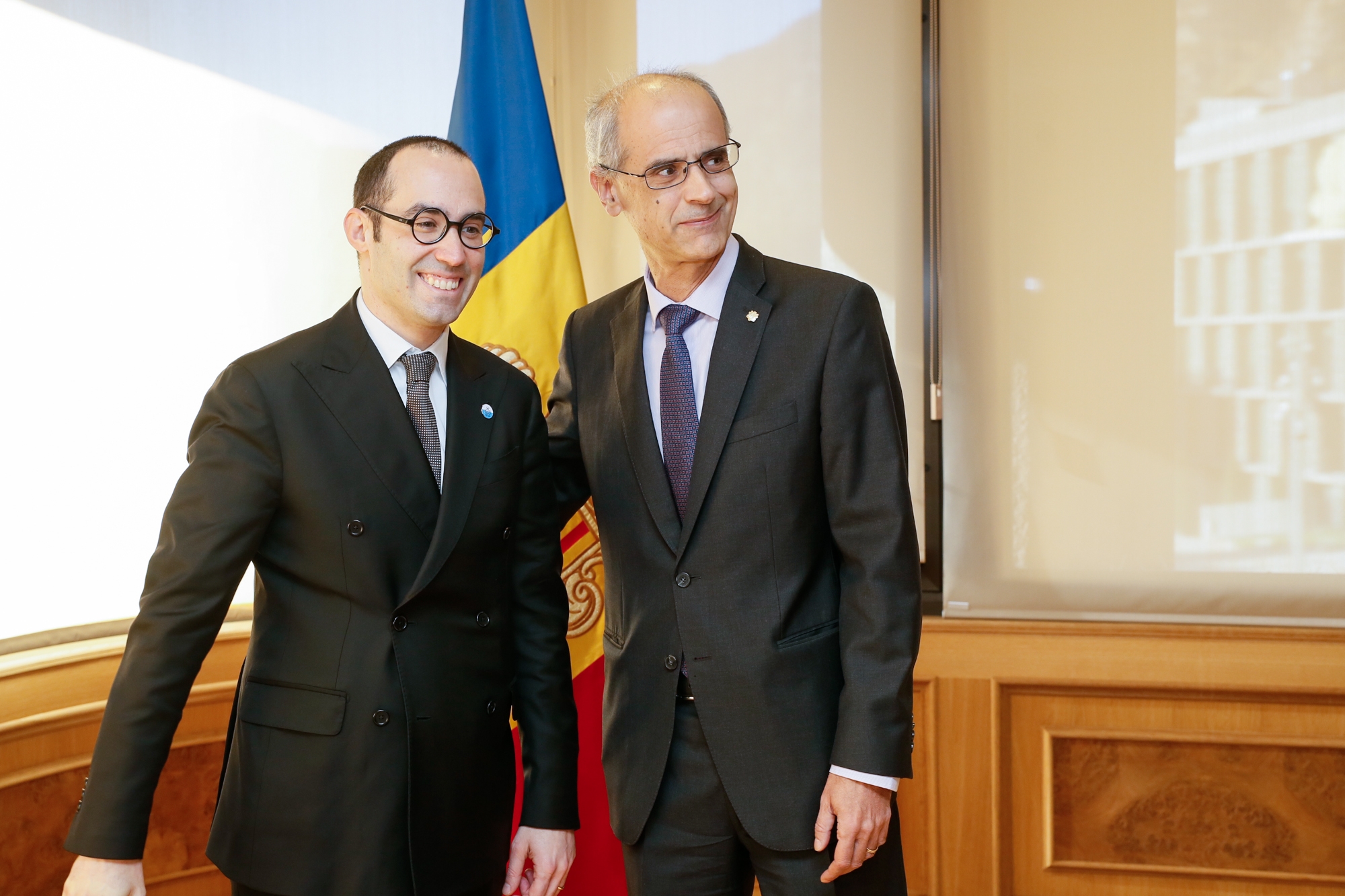 La delegació de San Marino intercanvia experiències i projectes amb els diferents Departaments del Govern d'Andorra