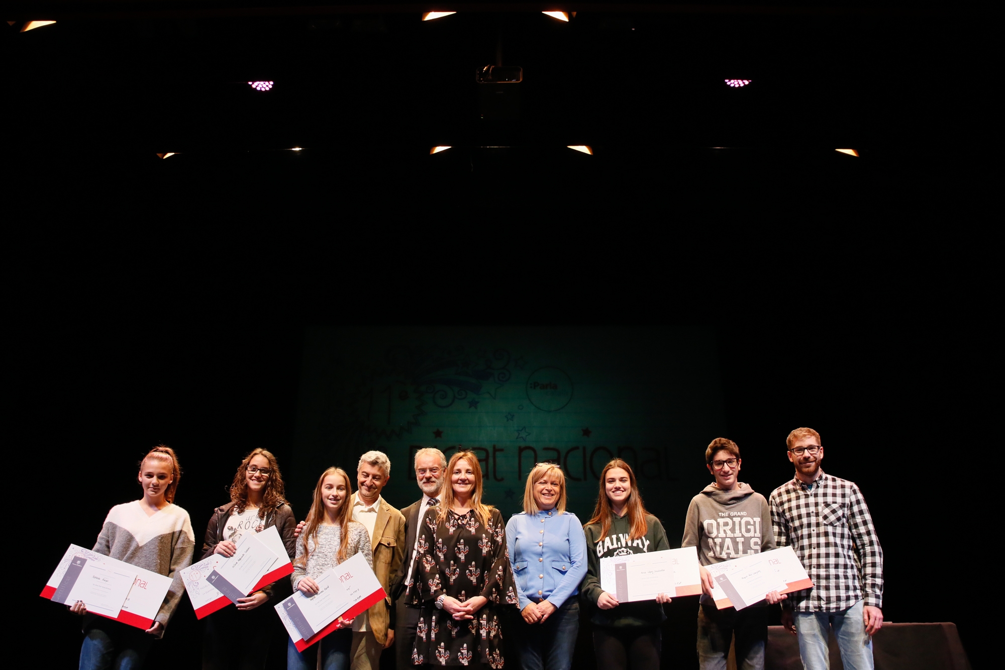 Gelabert lliura els premis de l'11è Dictat nacional i destaca que el projecte dona prestigi a la llengua oficial d'Andorra