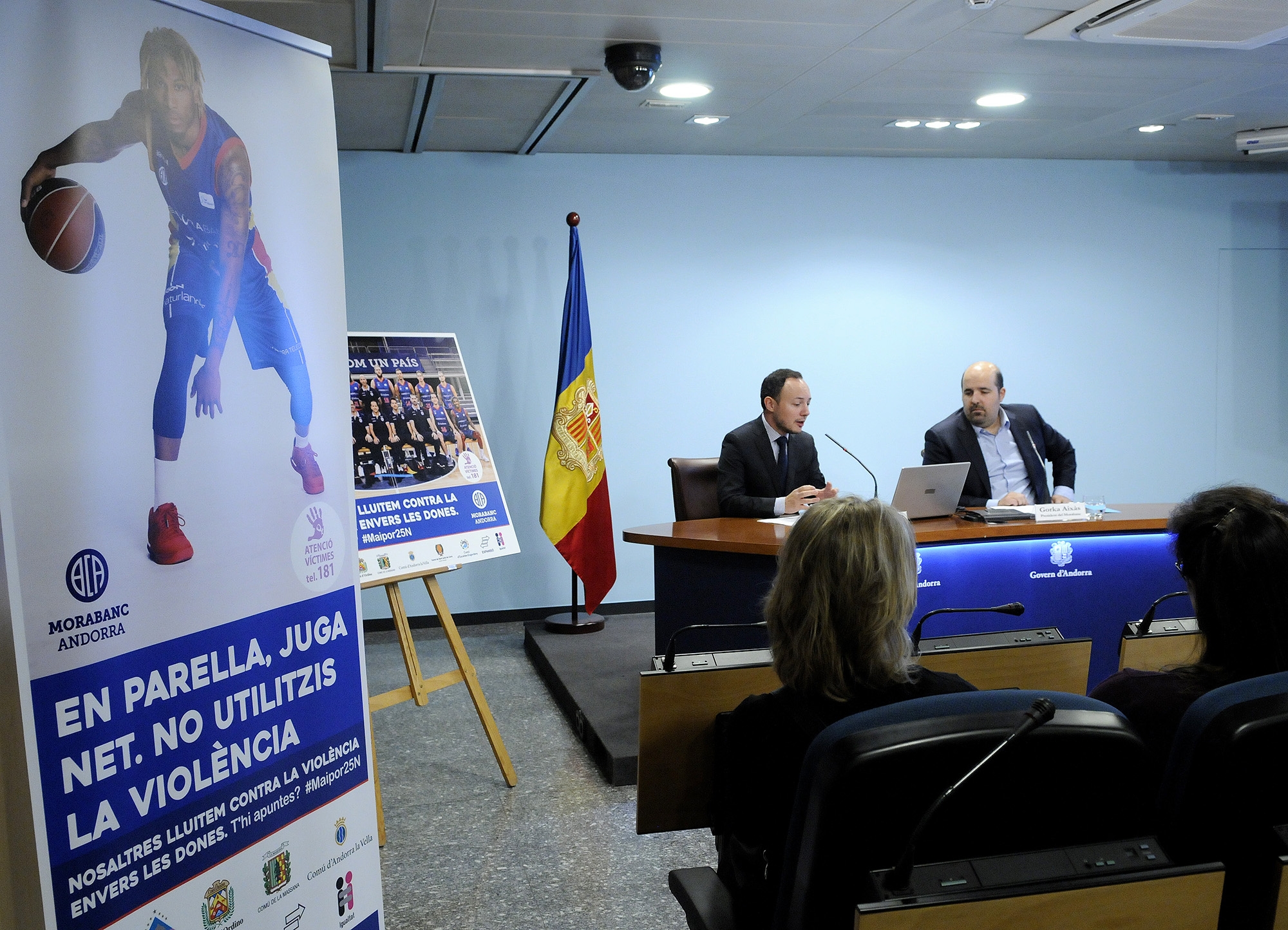 El Govern i el Morabanc Andorra s’uneixen per lluitar contra la violència envers les dones