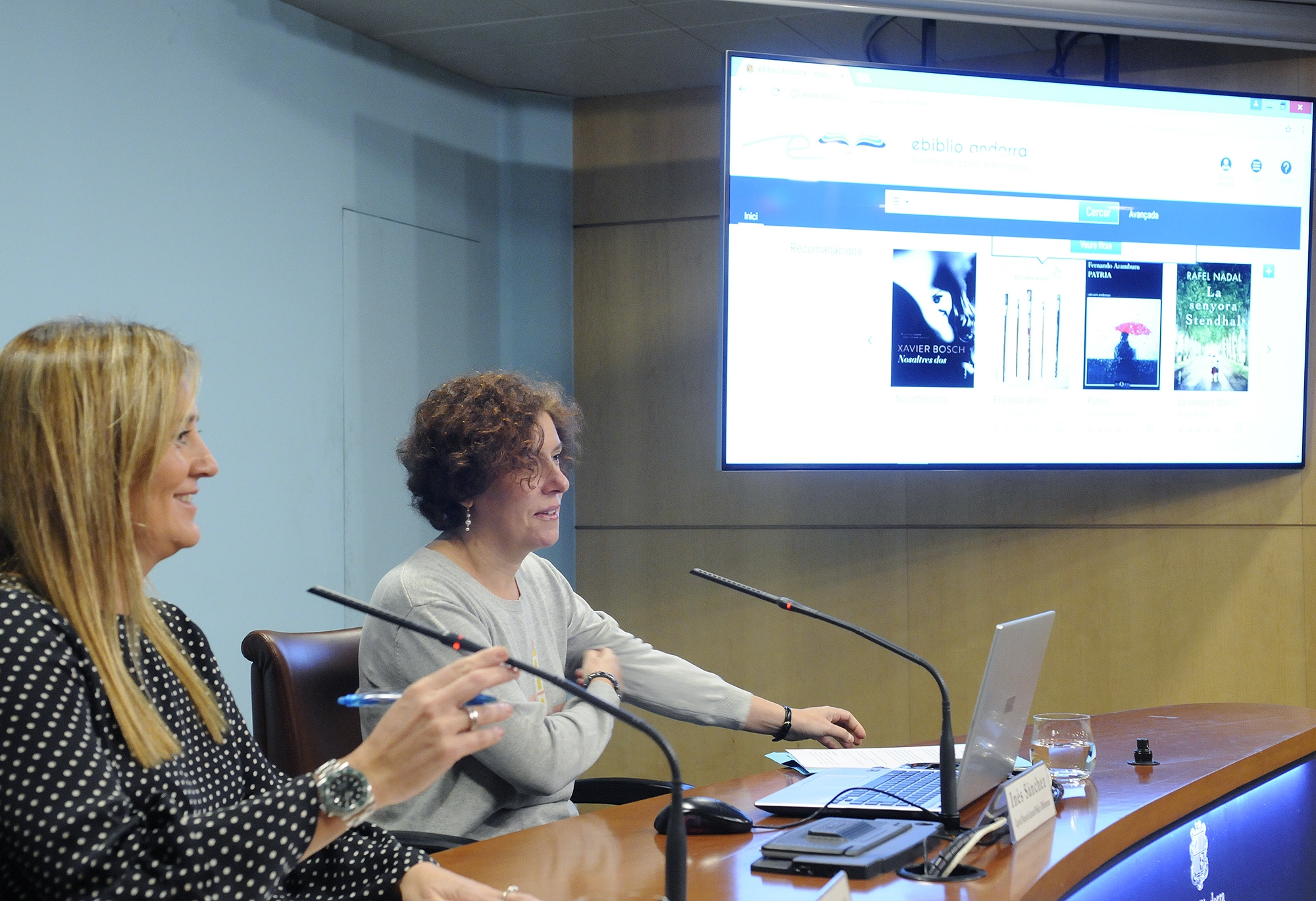 Gelabert presenta l’eBiblio Andorra el nou servei de préstec  de continguts en format digital