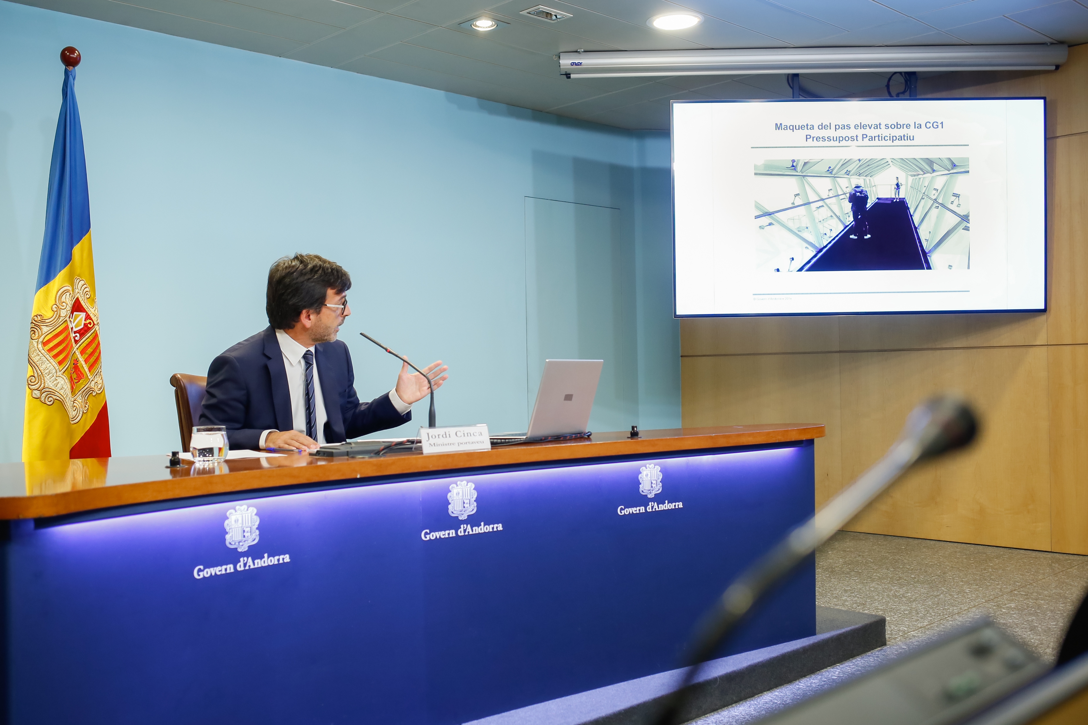 El Govern licita la construcció del pas elevat a la CG1 a l'alçada de zona de l'Estadi Comunal d'Andorra la Vella