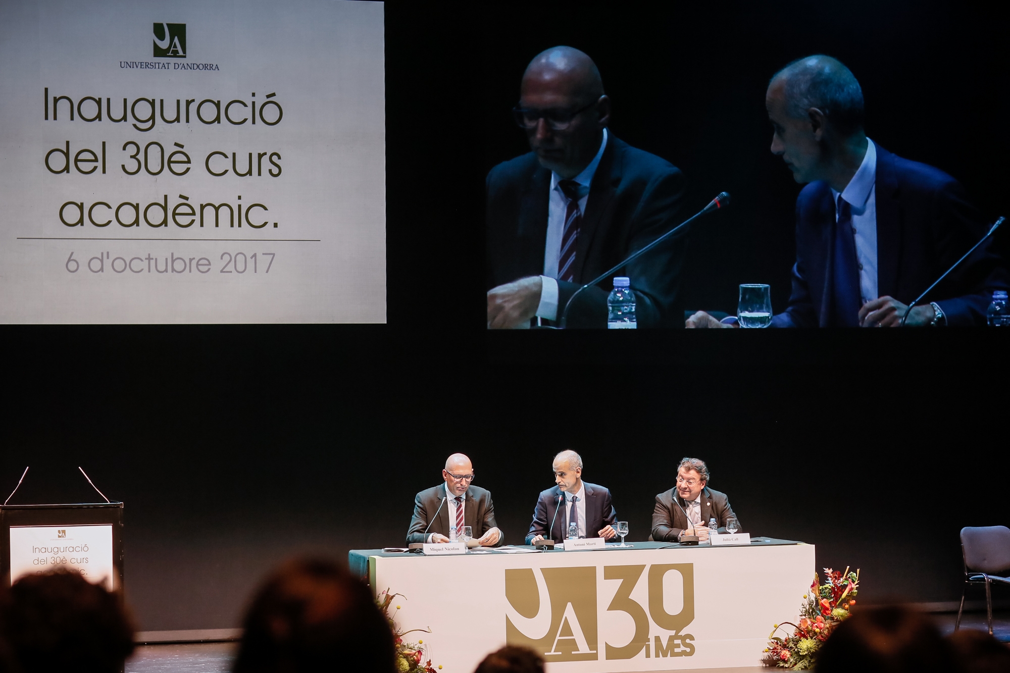 Martí destaca la contribució de la Universitat d'Andorra a l'evolució del país en l'acte d'inauguració del nou curs acadèmic