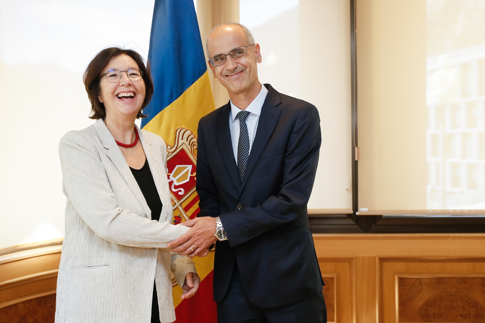 El cap de Govern rep a la presidenta de l’OSCE PA Christine Muttonen