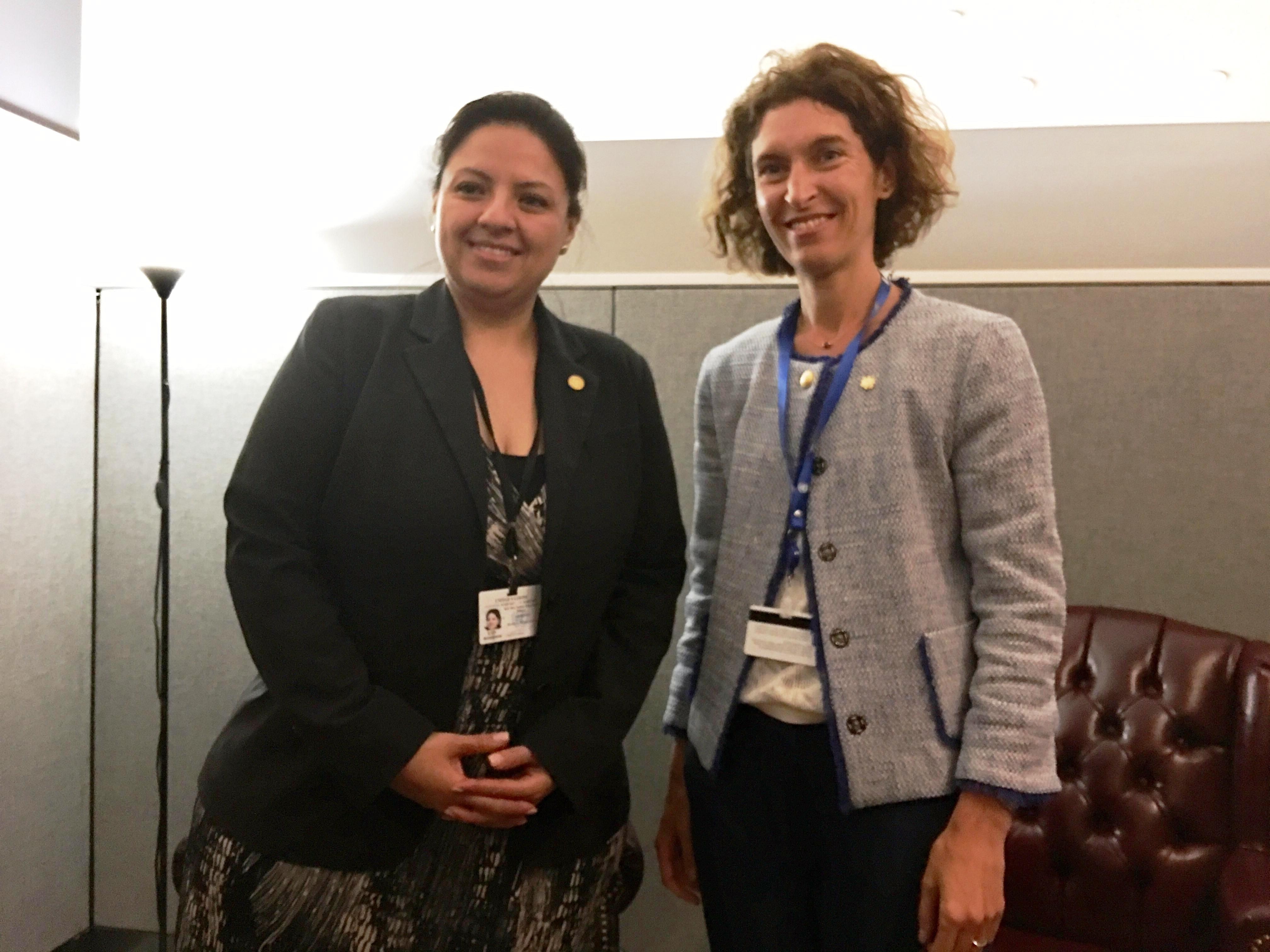 Maria Ubach es troba amb la seva homòloga a Guatemala, país que actualment presideix la Secretaria General Iberoamericana