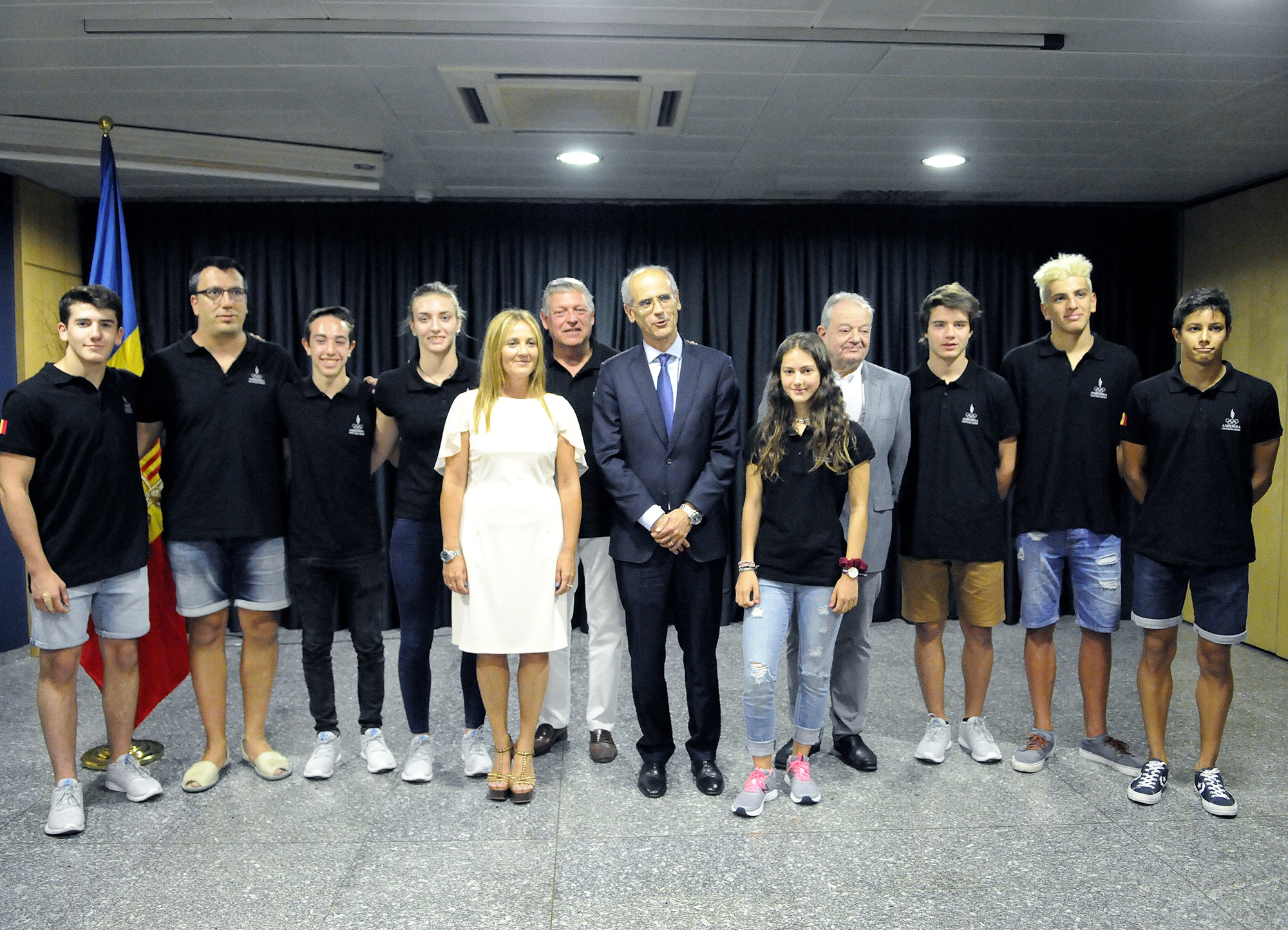 Recepció a la delegació andorrana que participarà al Festival Olímpic de la Joventut