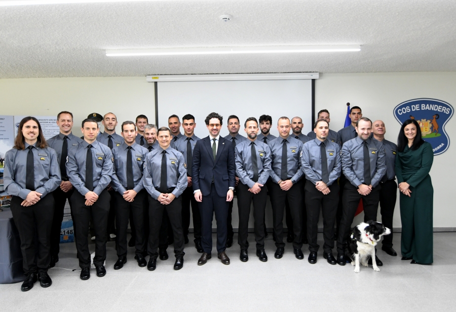 Guillem Casal agraeix la tasca del Cos de Banders, en especial pel seguiment de l’os