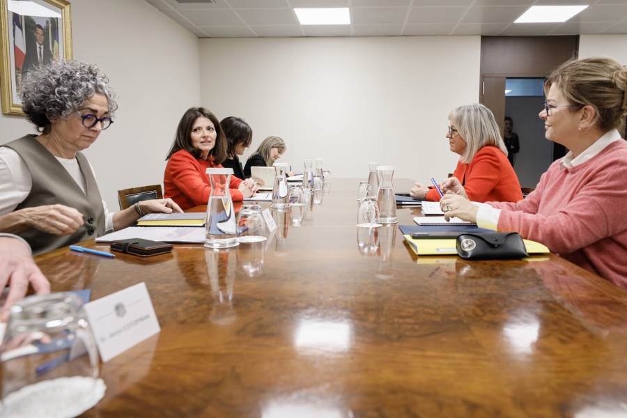 La ministra Imma Tor rep l’administradora de l’Organització Internacional de la Francofonia, Caroline St.Hilaire